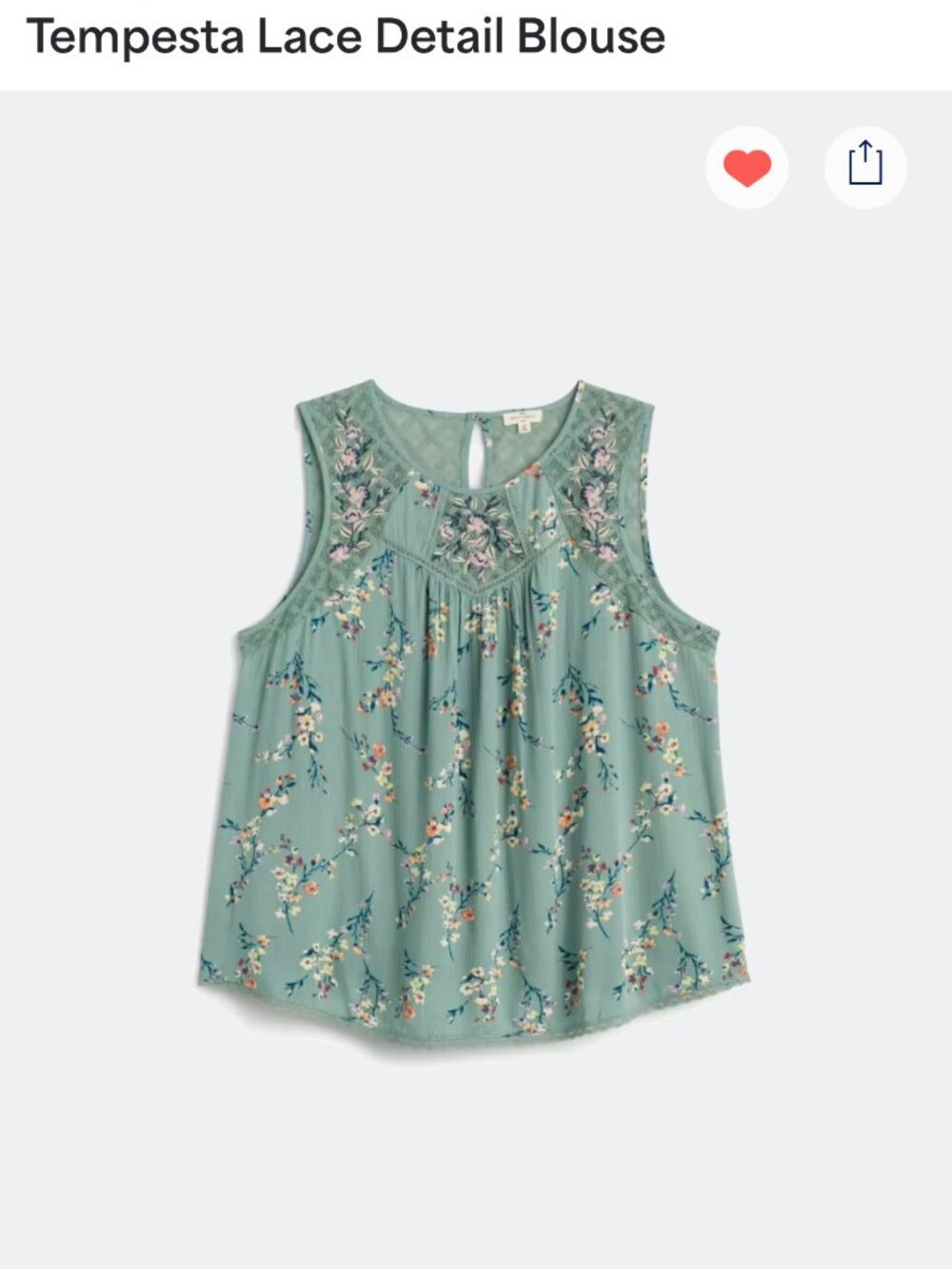 Mason & Belle Tempesta Lace Detail Blouse Stitch Fix 2X